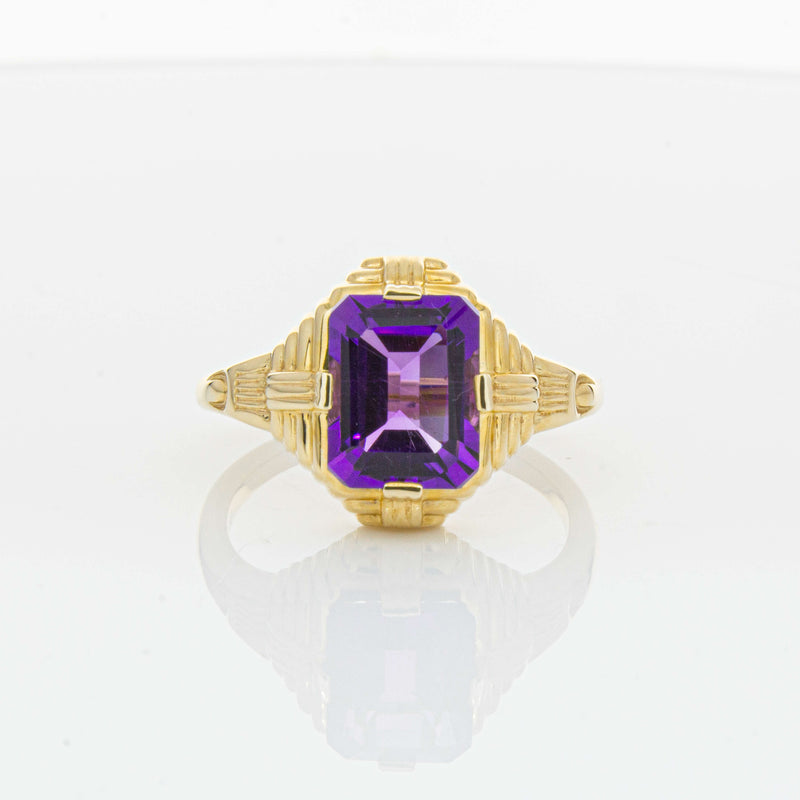 14ct Yellow Gold 2.40ct Amethyst Nile Ring-Ring-Walker & Hall