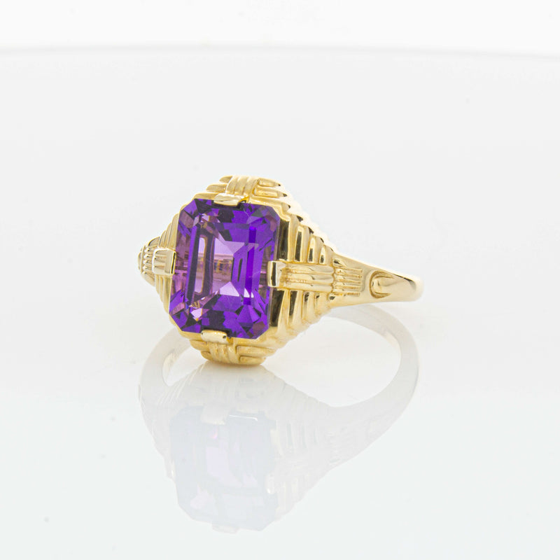 14ct Yellow Gold 2.40ct Amethyst Nile Ring-Ring-Walker & Hall