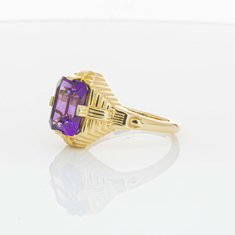 14ct Yellow Gold 2.40ct Amethyst Nile Ring-Ring-Walker & Hall