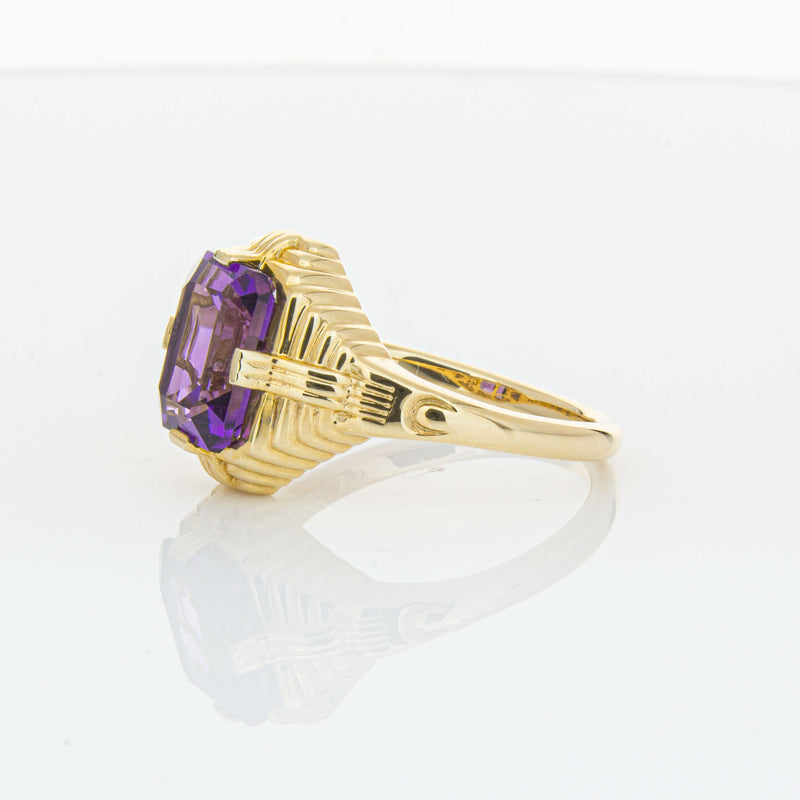 14ct Yellow Gold 2.40ct Amethyst Nile Ring-Ring-Walker & Hall