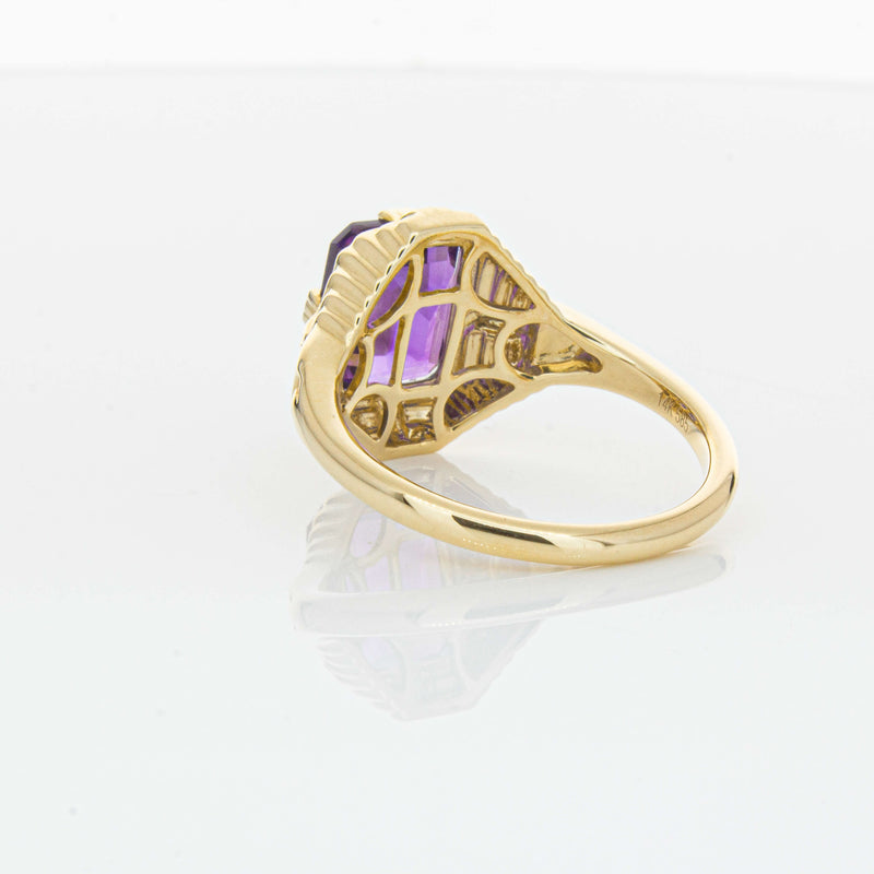 14ct Yellow Gold 2.40ct Amethyst Nile Ring-Ring-Walker & Hall