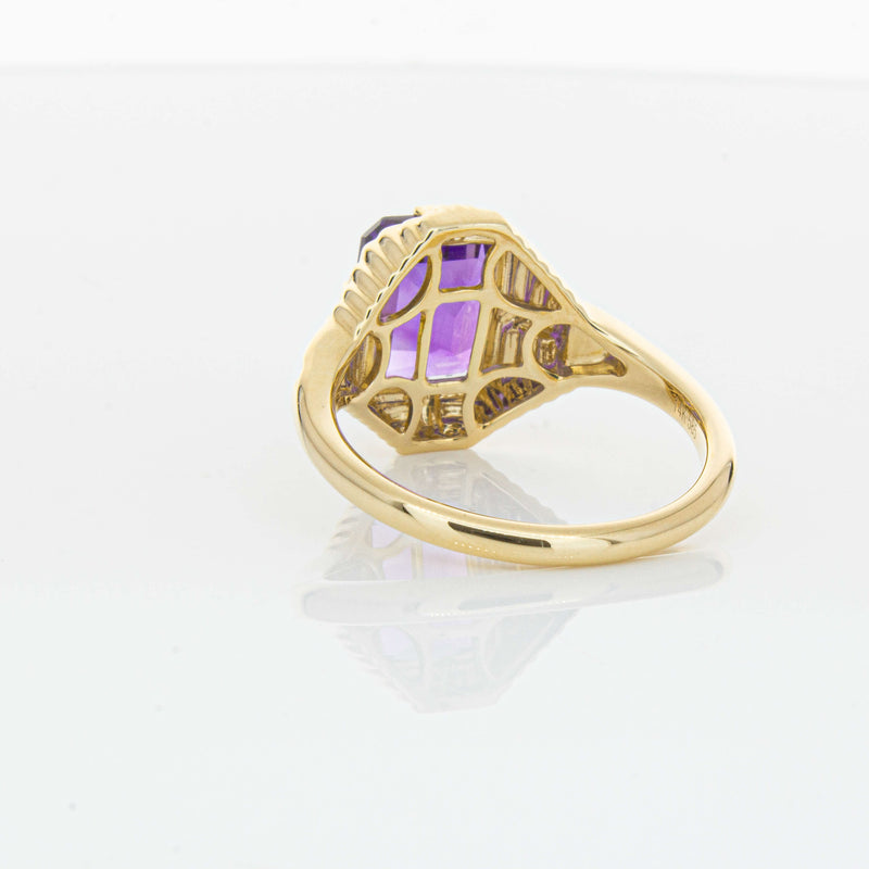 14ct Yellow Gold 2.40ct Amethyst Nile Ring-Ring-Walker & Hall