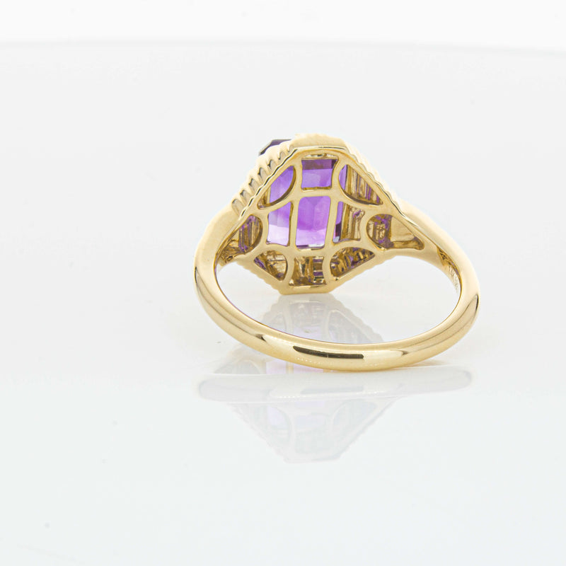 14ct Yellow Gold 2.40ct Amethyst Nile Ring-Ring-Walker & Hall