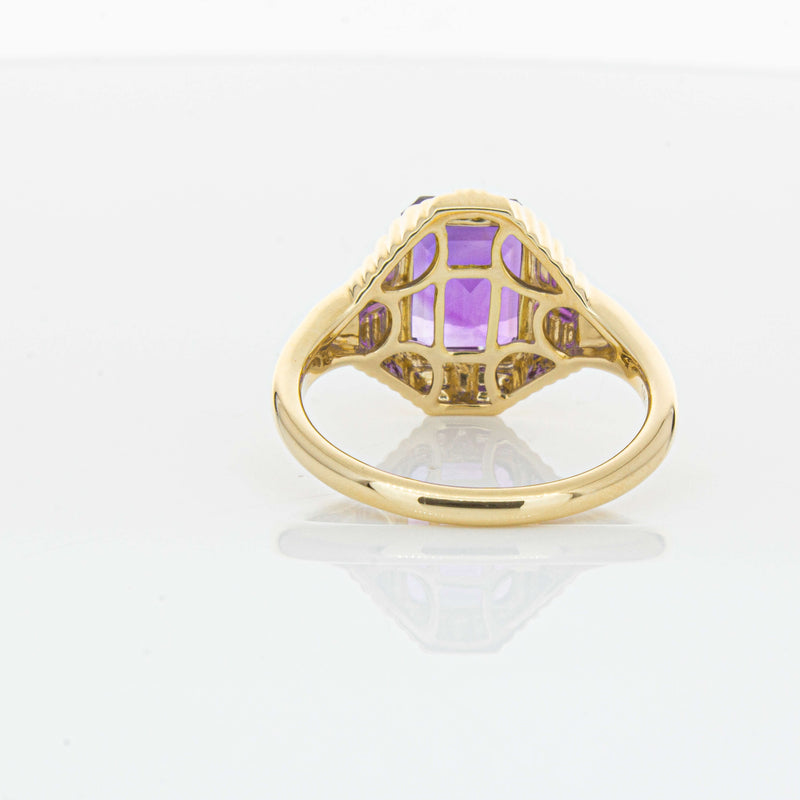 14ct Yellow Gold 2.40ct Amethyst Nile Ring-Ring-Walker & Hall