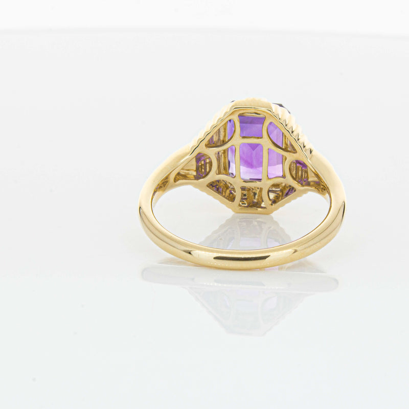 14ct Yellow Gold 2.40ct Amethyst Nile Ring-Ring-Walker & Hall