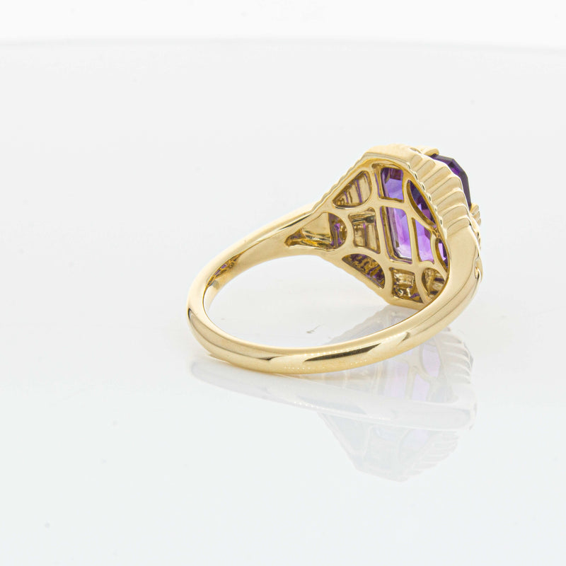14ct Yellow Gold 2.40ct Amethyst Nile Ring-Ring-Walker & Hall