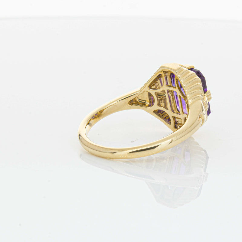 14ct Yellow Gold 2.40ct Amethyst Nile Ring-Ring-Walker & Hall