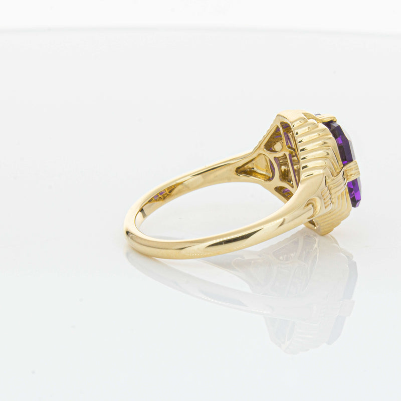 14ct Yellow Gold 2.40ct Amethyst Nile Ring-Ring-Walker & Hall
