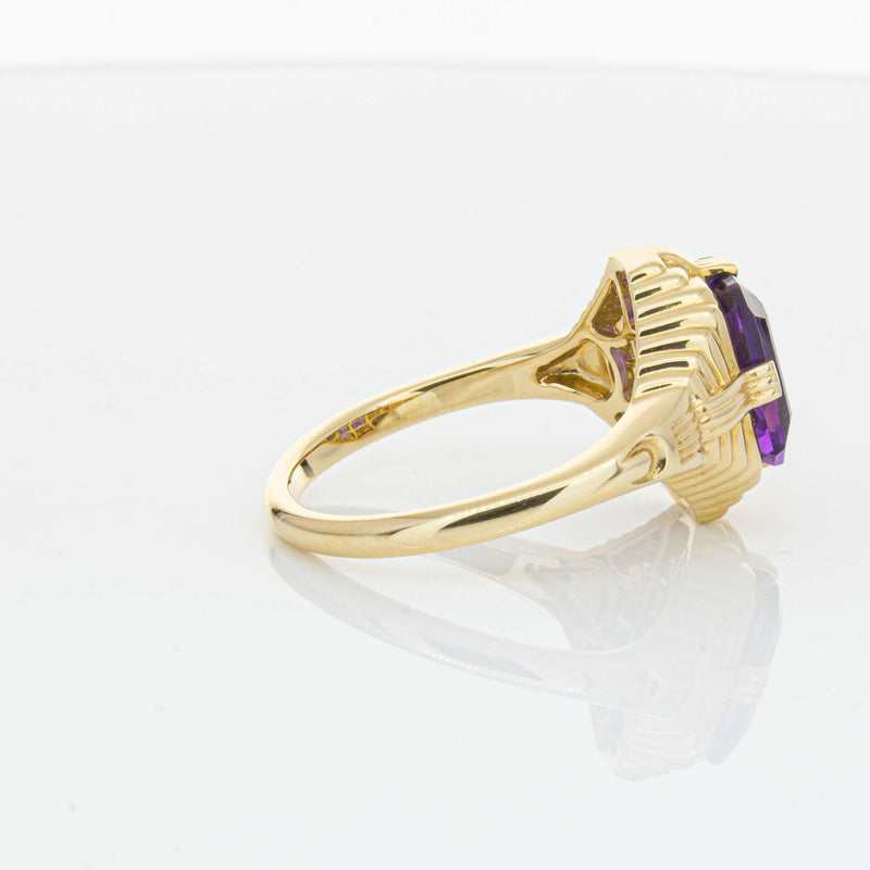 14ct Yellow Gold 2.40ct Amethyst Nile Ring-Ring-Walker & Hall