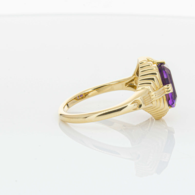 14ct Yellow Gold 2.40ct Amethyst Nile Ring-Ring-Walker & Hall