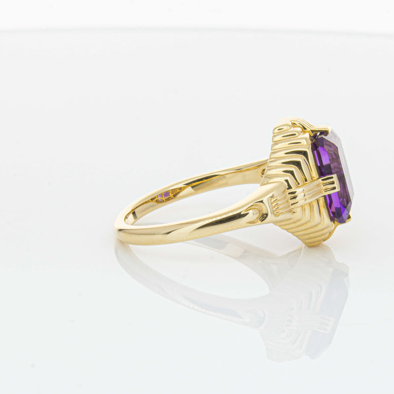 14ct Yellow Gold 2.40ct Amethyst Nile Ring-Ring-Walker & Hall