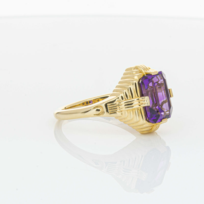 14ct Yellow Gold 2.40ct Amethyst Nile Ring-Ring-Walker & Hall