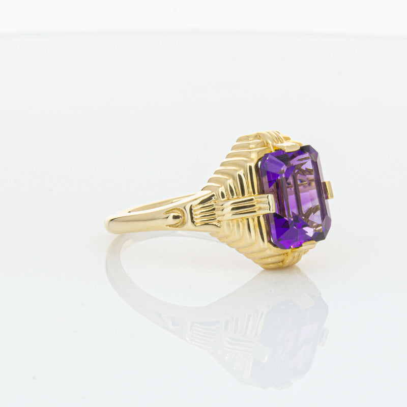 14ct Yellow Gold 2.40ct Amethyst Nile Ring-Ring-Walker & Hall