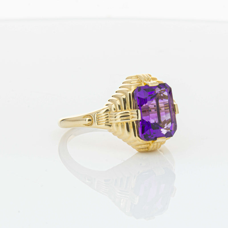 14ct Yellow Gold 2.40ct Amethyst Nile Ring-Ring-Walker & Hall