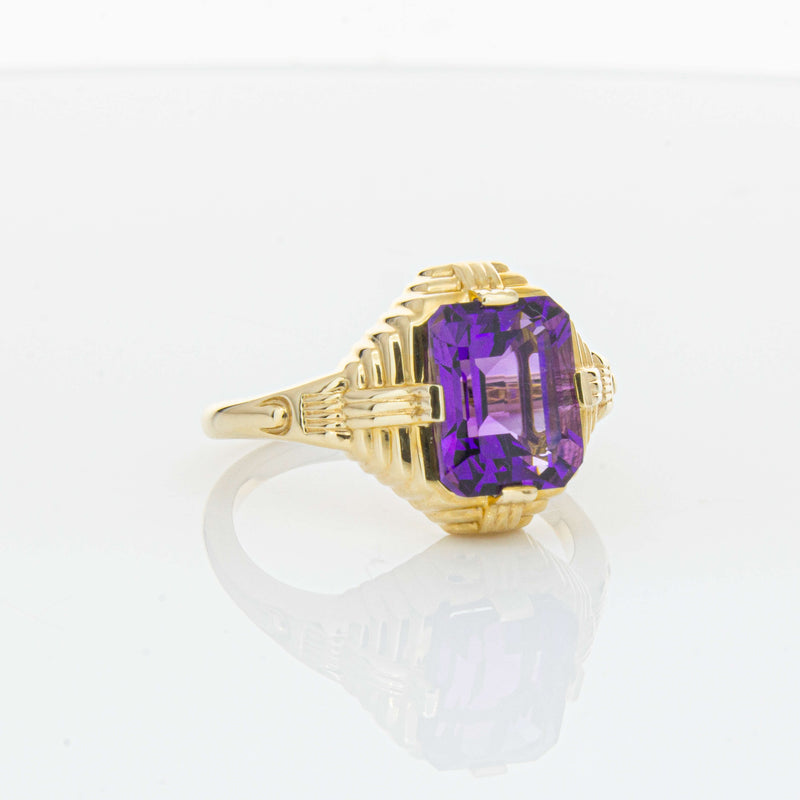 14ct Yellow Gold 2.40ct Amethyst Nile Ring-Ring-Walker & Hall
