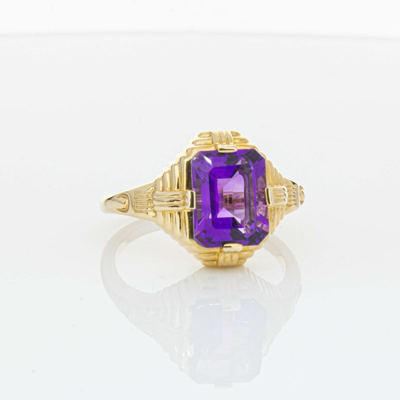 14ct Yellow Gold 2.40ct Amethyst Nile Ring-Ring-Walker & Hall