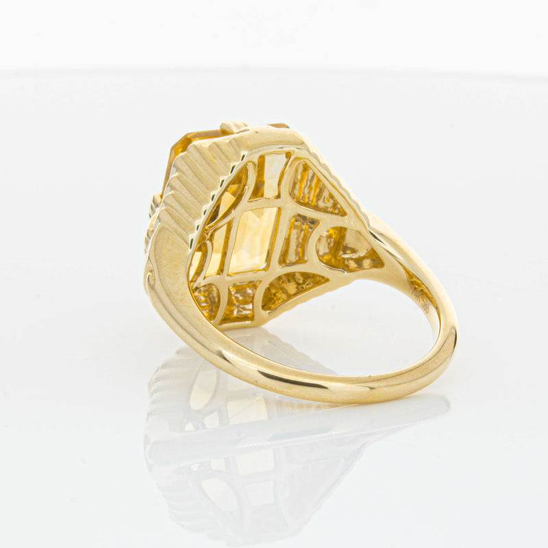 14ct Yellow Gold 5.71ct Citrine Nile Ring-Ring-Walker & Hall