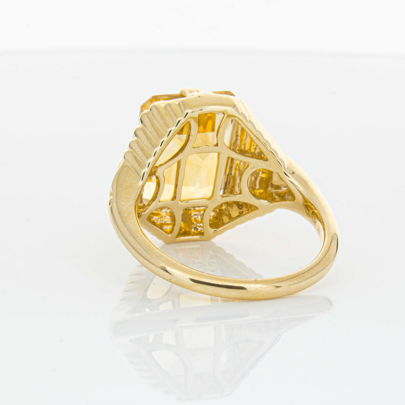 14ct Yellow Gold 5.71ct Citrine Nile Ring-Ring-Walker & Hall