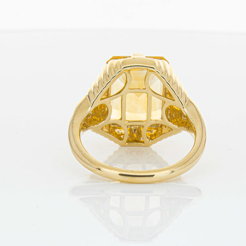 14ct Yellow Gold 5.71ct Citrine Nile Ring-Ring-Walker & Hall