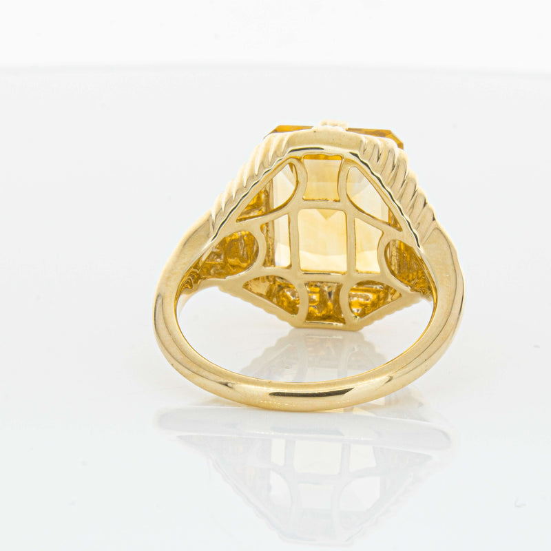 14ct Yellow Gold 5.71ct Citrine Nile Ring-Ring-Walker & Hall