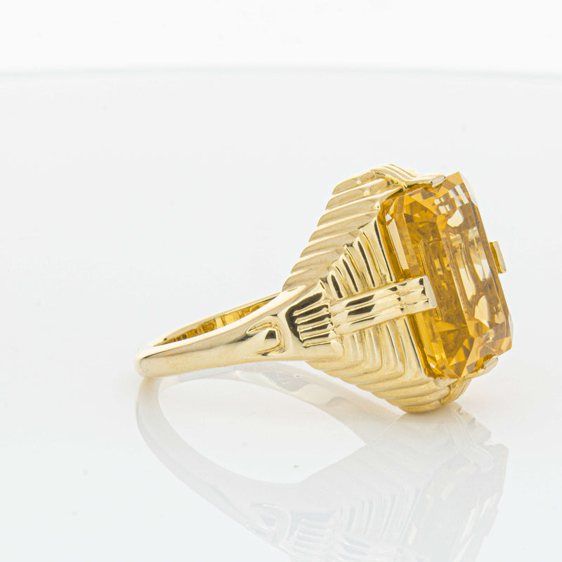 14ct Yellow Gold 5.71ct Citrine Nile Ring-Ring-Walker & Hall