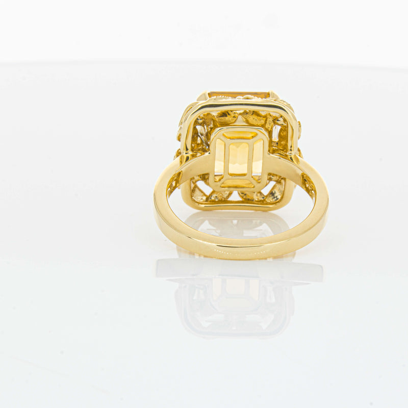 18ct Yellow Gold 5.56ct Citrine Ring-Ring-Walker & Hall