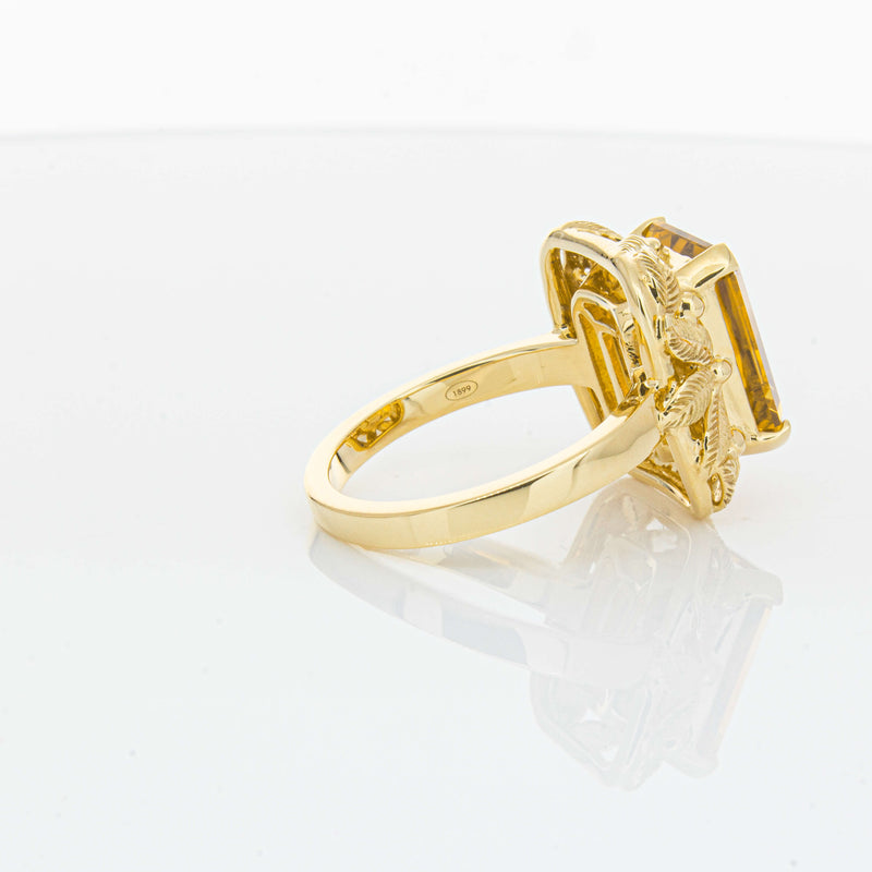 18ct Yellow Gold 5.56ct Citrine Ring-Ring-Walker & Hall