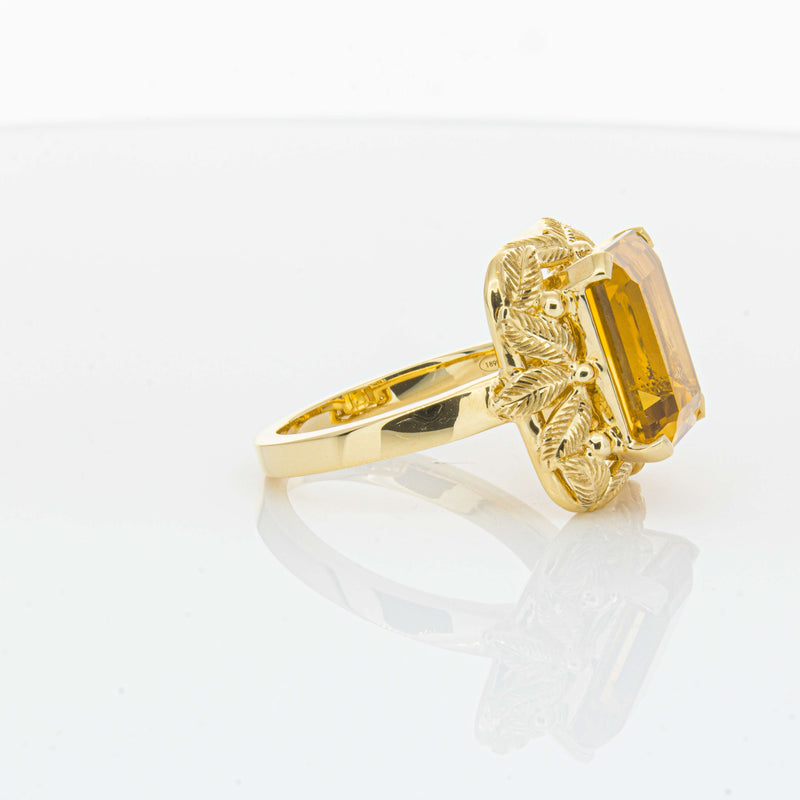18ct Yellow Gold 5.56ct Citrine Ring-Ring-Walker & Hall