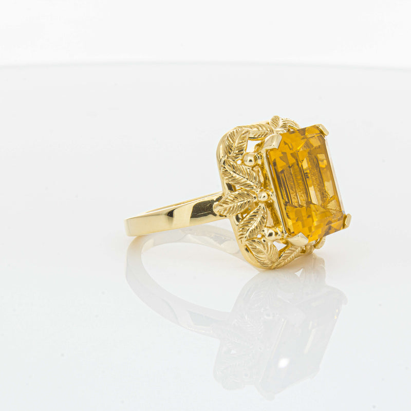 18ct Yellow Gold 5.56ct Citrine Ring-Ring-Walker & Hall
