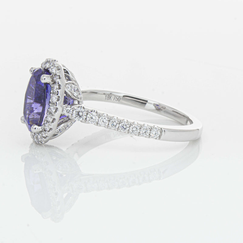 18ct White Gold 2.75ct Sapphire & Diamond Sierra Ring-Ring-Walker & Hall