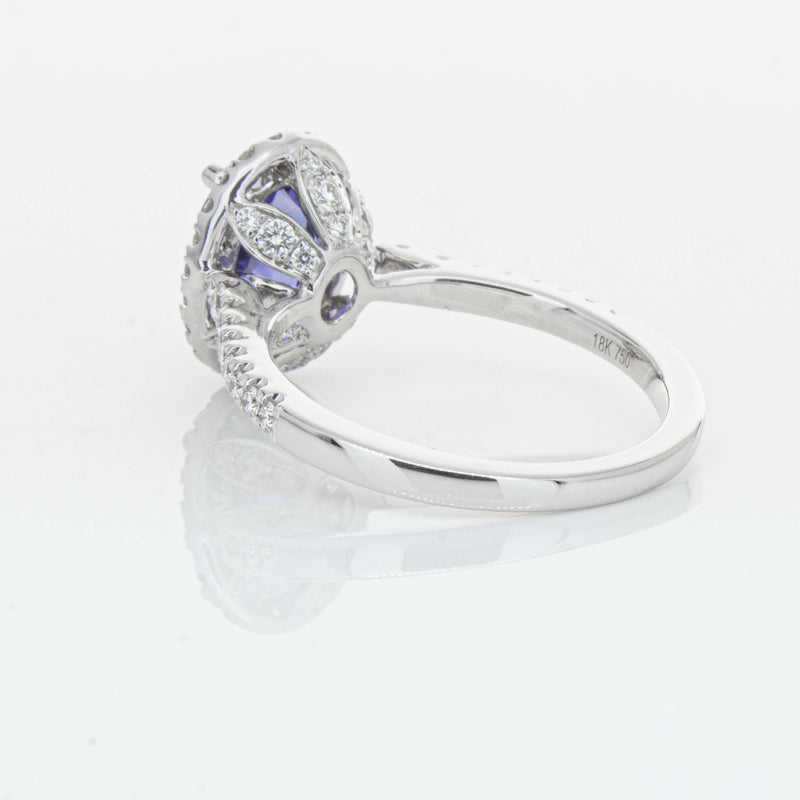 18ct White Gold 2.75ct Sapphire & Diamond Sierra Ring-Ring-Walker & Hall