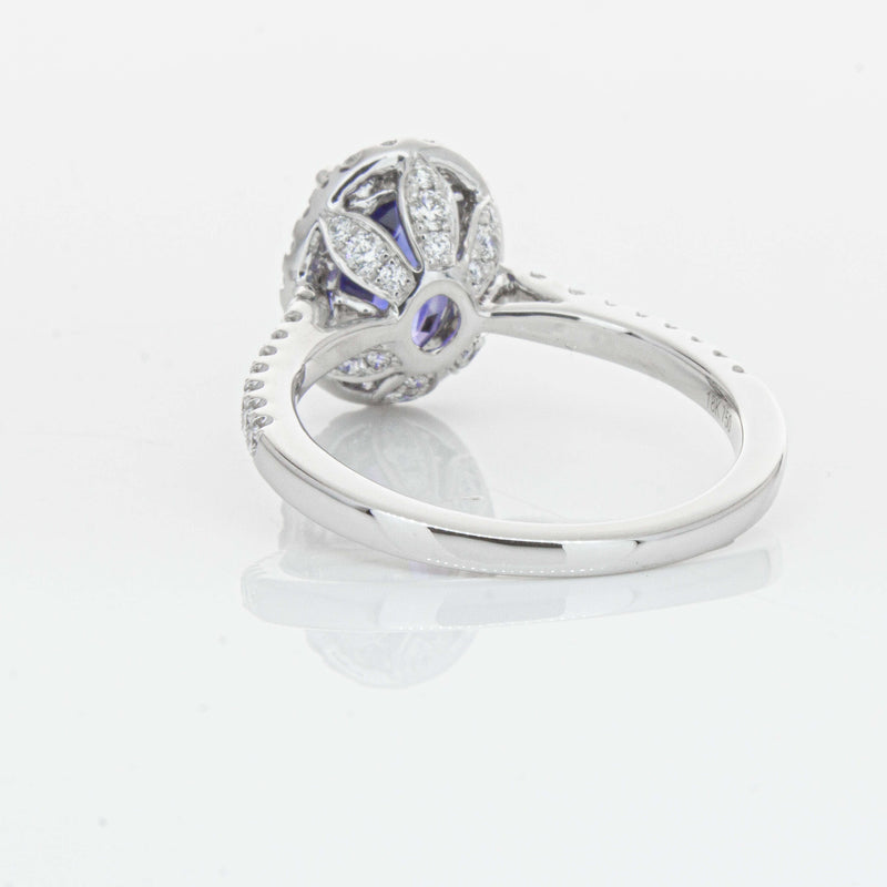 18ct White Gold 2.75ct Sapphire & Diamond Sierra Ring-Ring-Walker & Hall