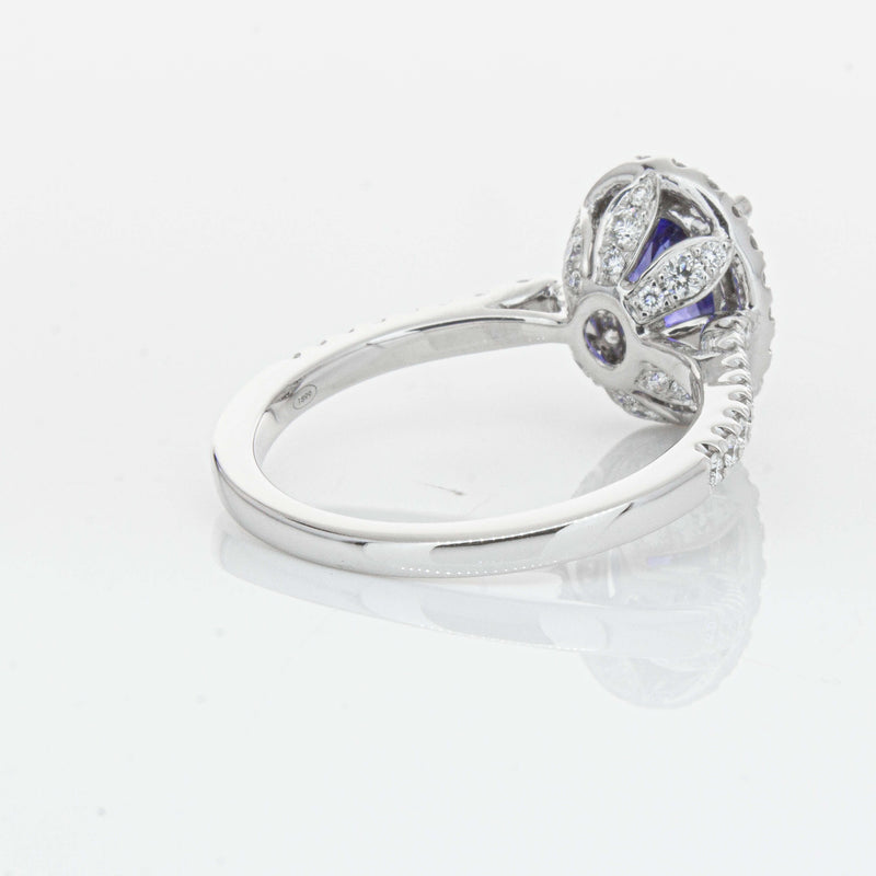 18ct White Gold 2.75ct Sapphire & Diamond Sierra Ring-Ring-Walker & Hall