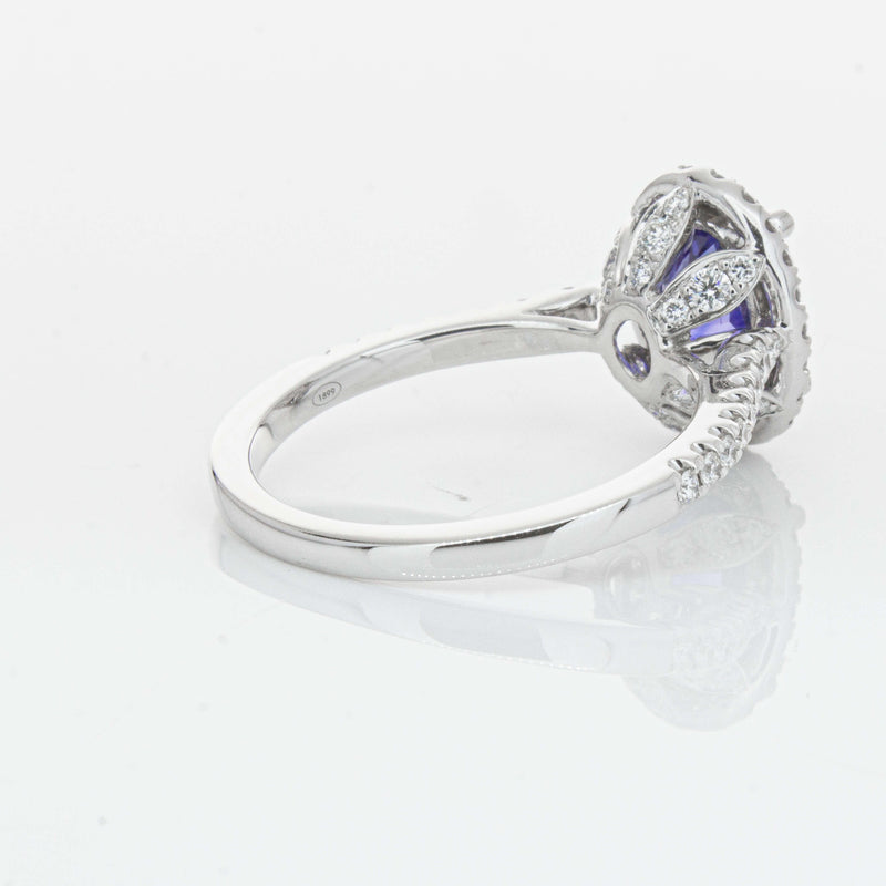 18ct White Gold 2.75ct Sapphire & Diamond Sierra Ring-Ring-Walker & Hall