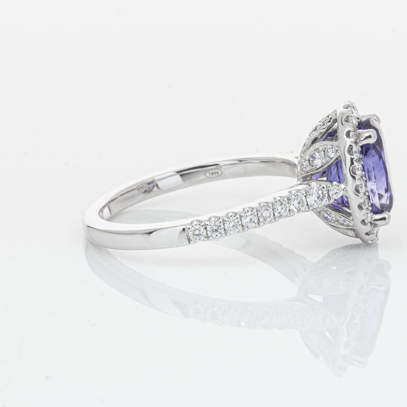 18ct White Gold 2.75ct Sapphire & Diamond Sierra Ring-Ring-Walker & Hall