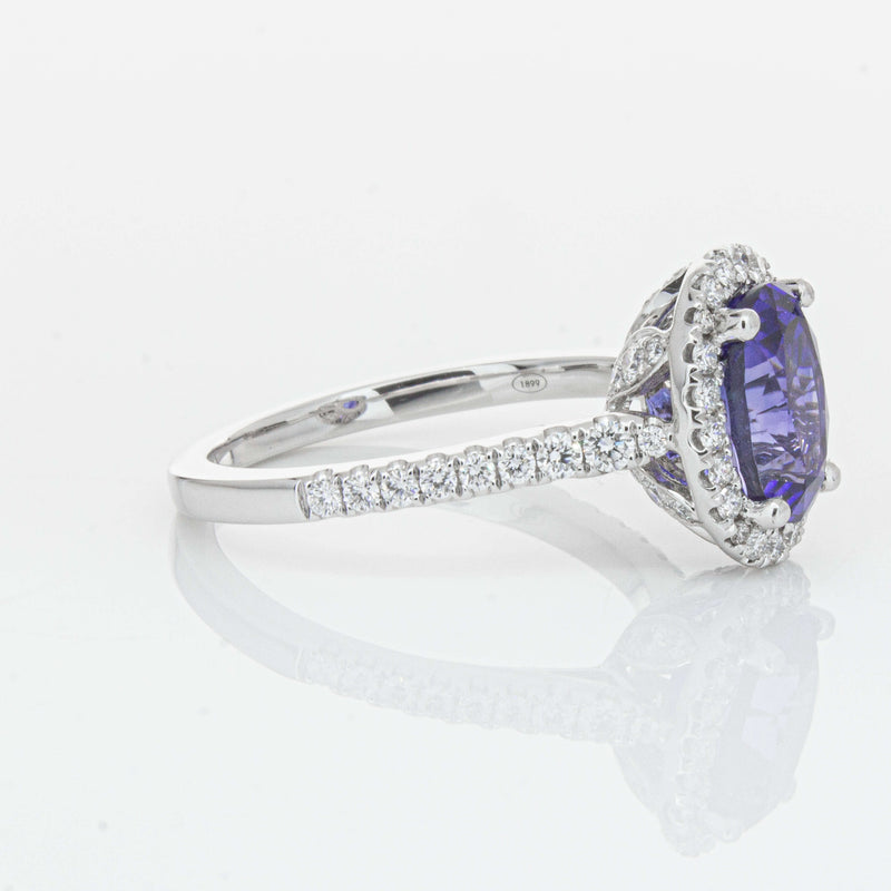 18ct White Gold 2.75ct Sapphire & Diamond Sierra Ring-Ring-Walker & Hall