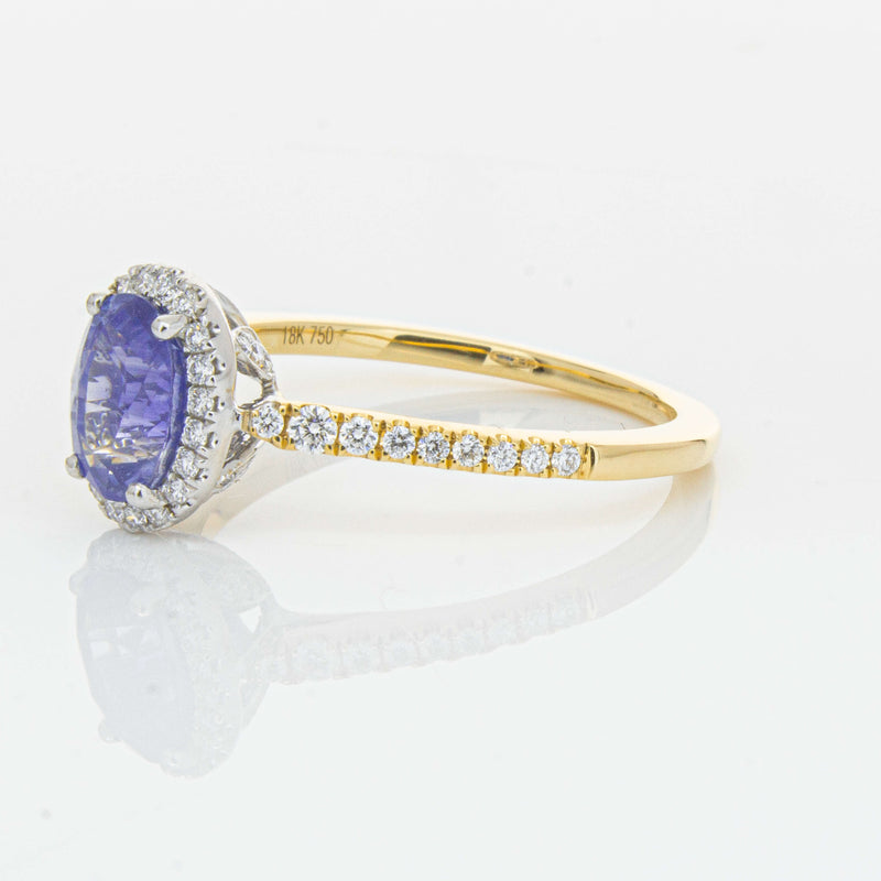 18ct Yellow Gold 1.40ct Sapphire & Diamond Mini Sierra Ring-Ring-Walker & Hall