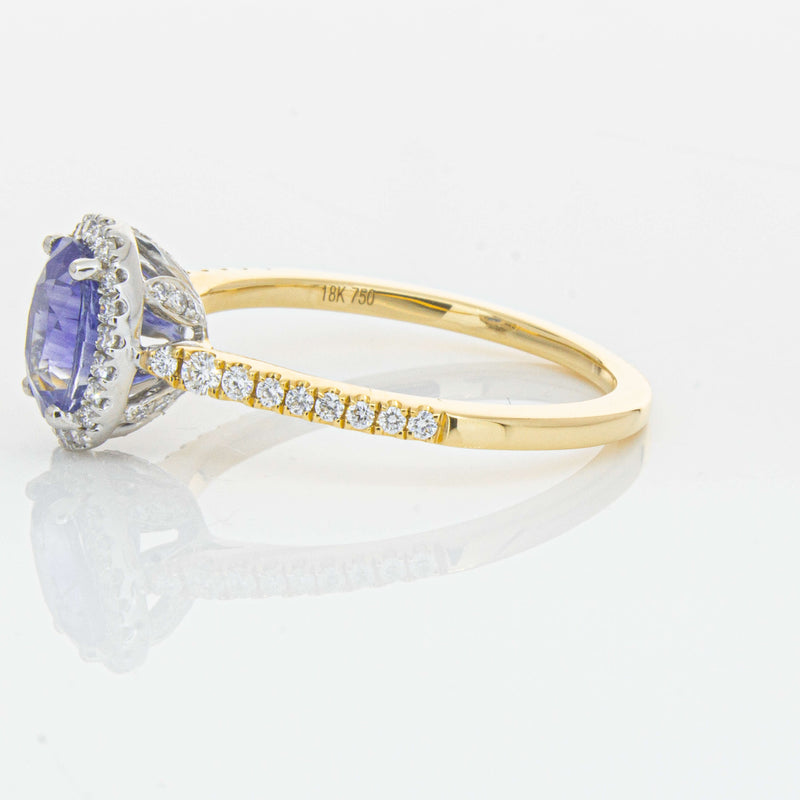18ct Yellow Gold 1.40ct Sapphire & Diamond Mini Sierra Ring-Ring-Walker & Hall