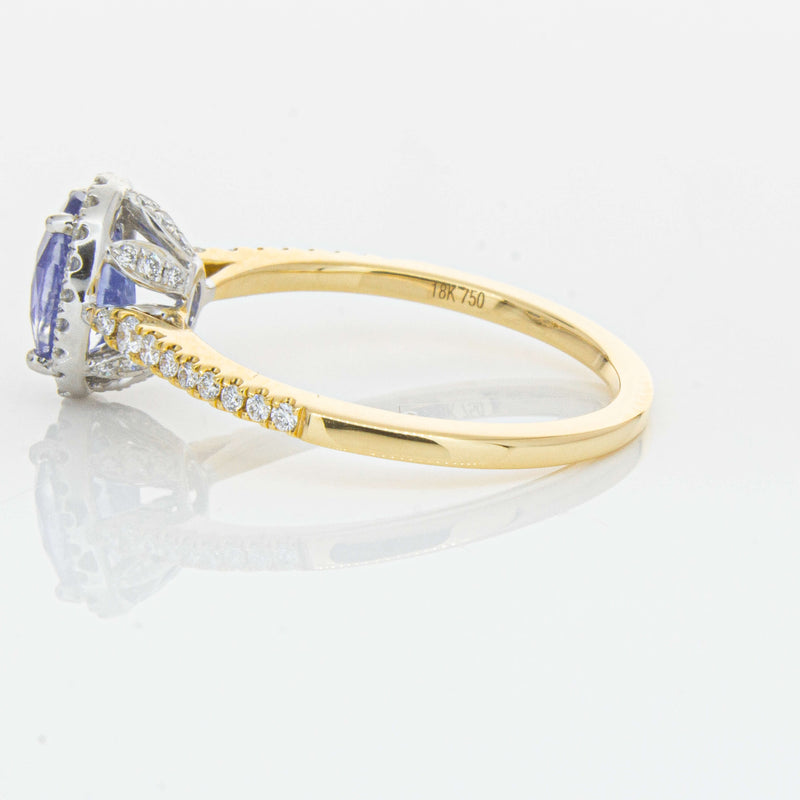 18ct Yellow Gold 1.40ct Sapphire & Diamond Mini Sierra Ring-Ring-Walker & Hall