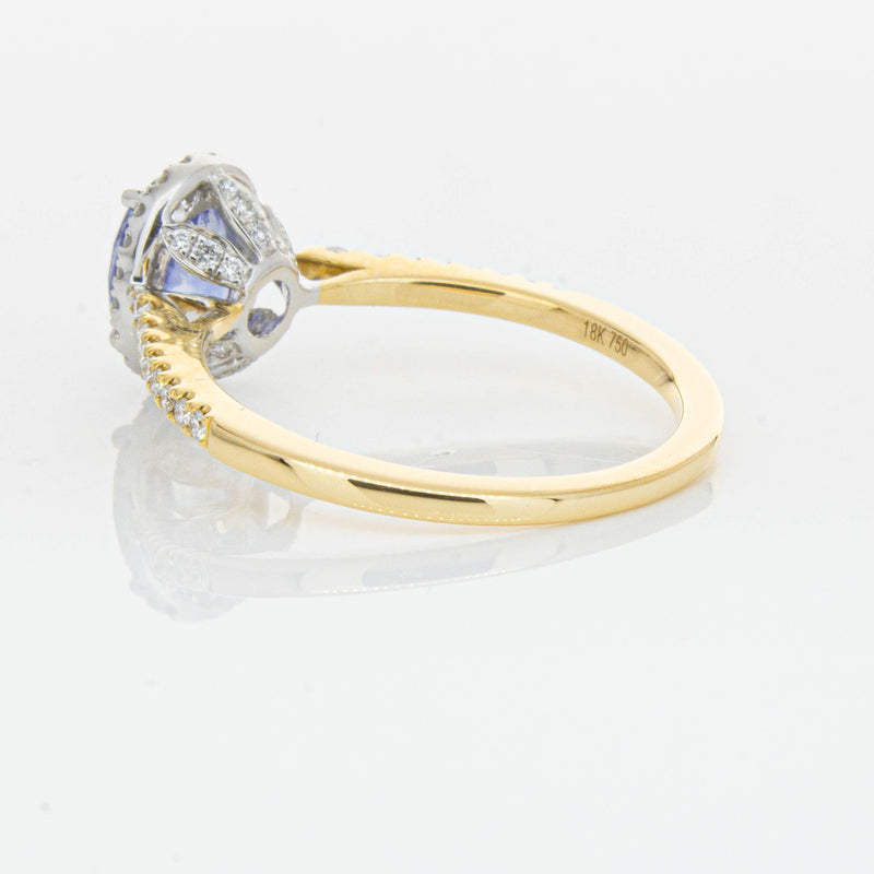 18ct Yellow Gold 1.40ct Sapphire & Diamond Mini Sierra Ring-Ring-Walker & Hall