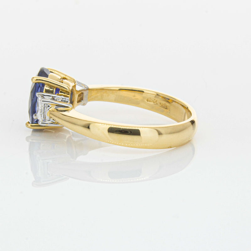 Deja Vu 18ct Yellow Gold 2.17ct Sapphire & Diamond Ring-Ring-Walker & Hall