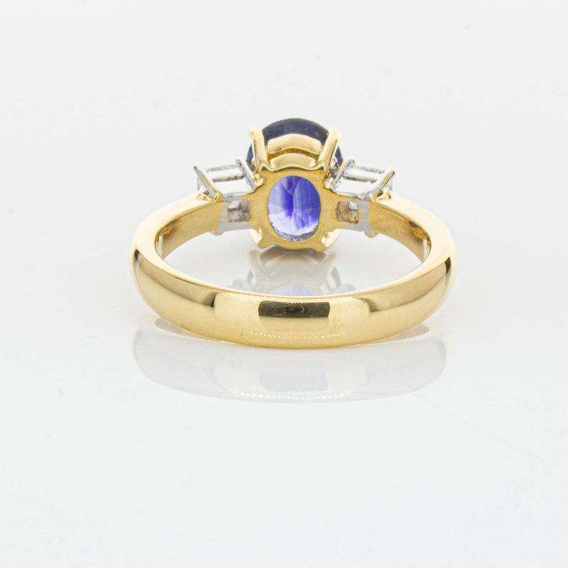 Deja Vu 18ct Yellow Gold 2.17ct Sapphire & Diamond Ring-Ring-Walker & Hall