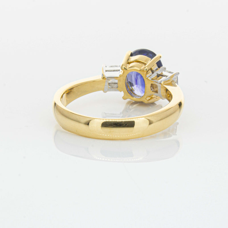 Deja Vu 18ct Yellow Gold 2.17ct Sapphire & Diamond Ring-Ring-Walker & Hall