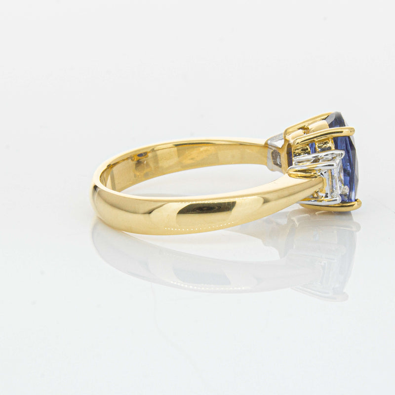 Deja Vu 18ct Yellow Gold 2.17ct Sapphire & Diamond Ring-Ring-Walker & Hall