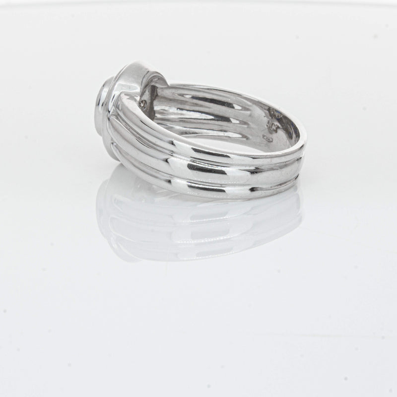 Deja Vu 9ct White Gold 1.00ct Sapphire & Diamond Ring-Ring-Walker & Hall