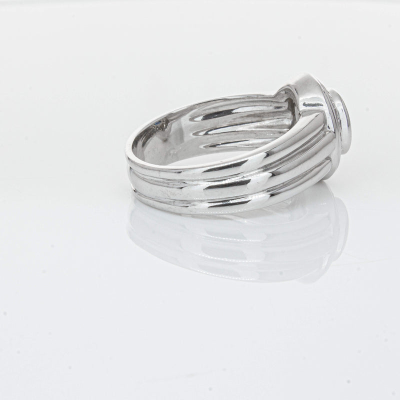 Deja Vu 9ct White Gold 1.00ct Sapphire & Diamond Ring-Ring-Walker & Hall