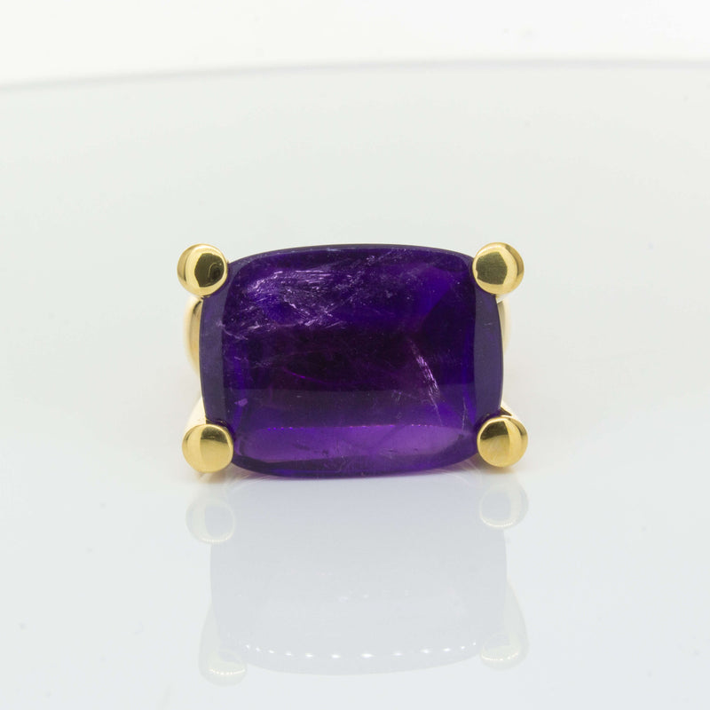 Deja Vu 18ct Yellow Gold 17.52ct Amethyst Ring-Ring-Walker & Hall