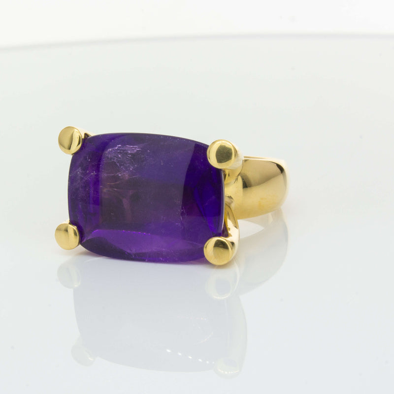 Deja Vu 18ct Yellow Gold 17.52ct Amethyst Ring-Ring-Walker & Hall
