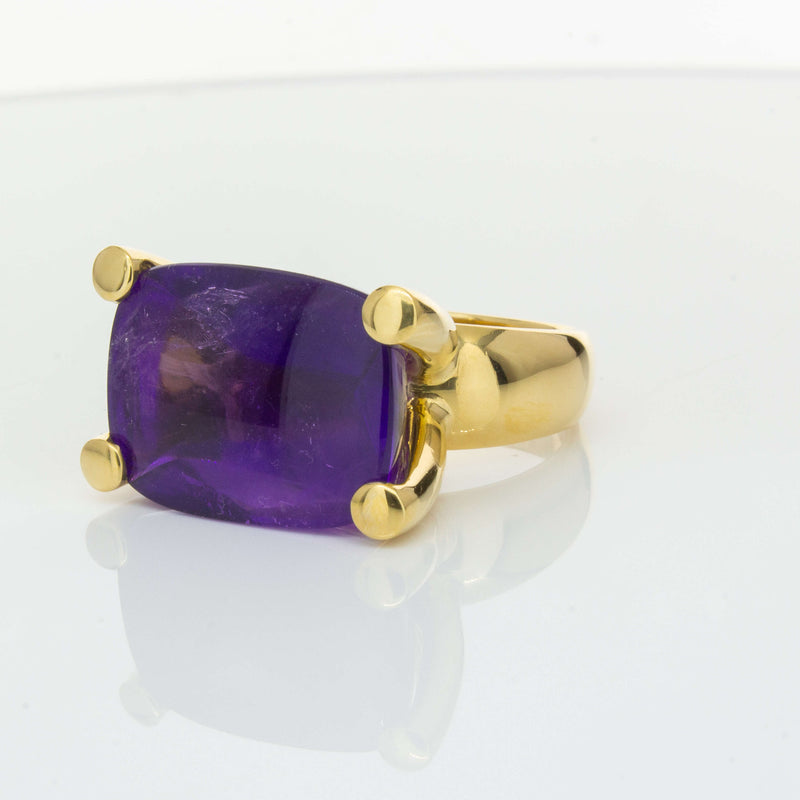 Deja Vu 18ct Yellow Gold 17.52ct Amethyst Ring-Ring-Walker & Hall