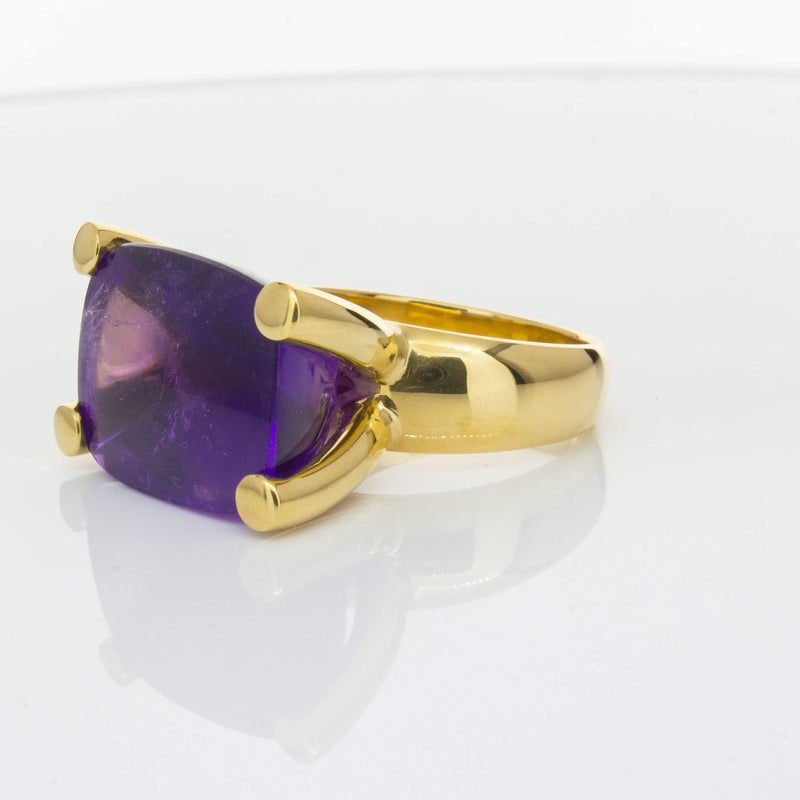 Deja Vu 18ct Yellow Gold 17.52ct Amethyst Ring-Ring-Walker & Hall